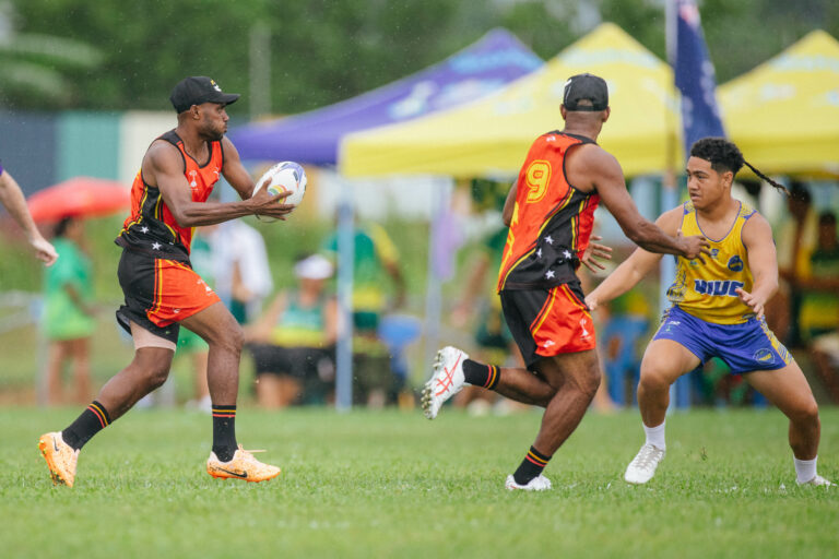 Touch rugby defending champions PNG face tougher competition on day two