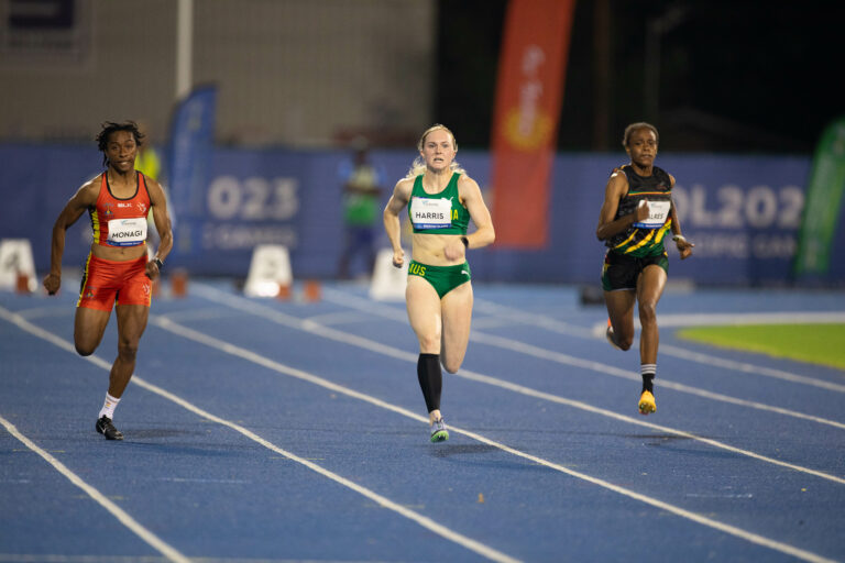 Australia’s Georgia Harris wins women’s 100m