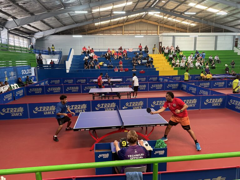 Thrilling start to Sol2023 table tennis