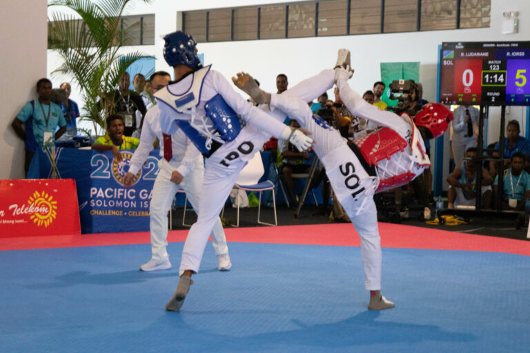 Isaac Pat Myrie claims Solomon Islands’ first taekwondo gold medal