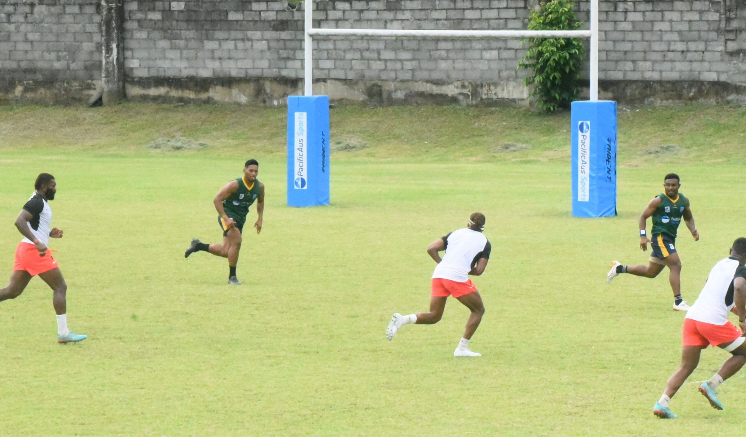 A rugby 7s training match