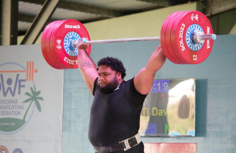 NZ’s David Liti finally wins Pacific Games weightlifting medal