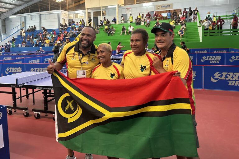 Table tennis duo wins Vanuatu’s first gold at Sol2023