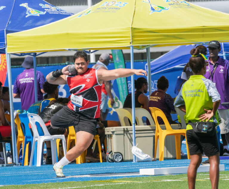 Wallis and Futuna’s Stephen Mailagi wins men’s shot put