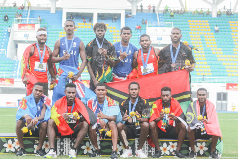 PNG complete relay clean sweep with victory in men’s 4x100m